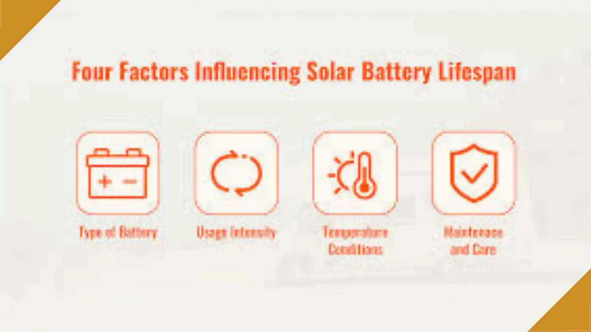 Factors That Affect the Lifespan of Solar Batteries