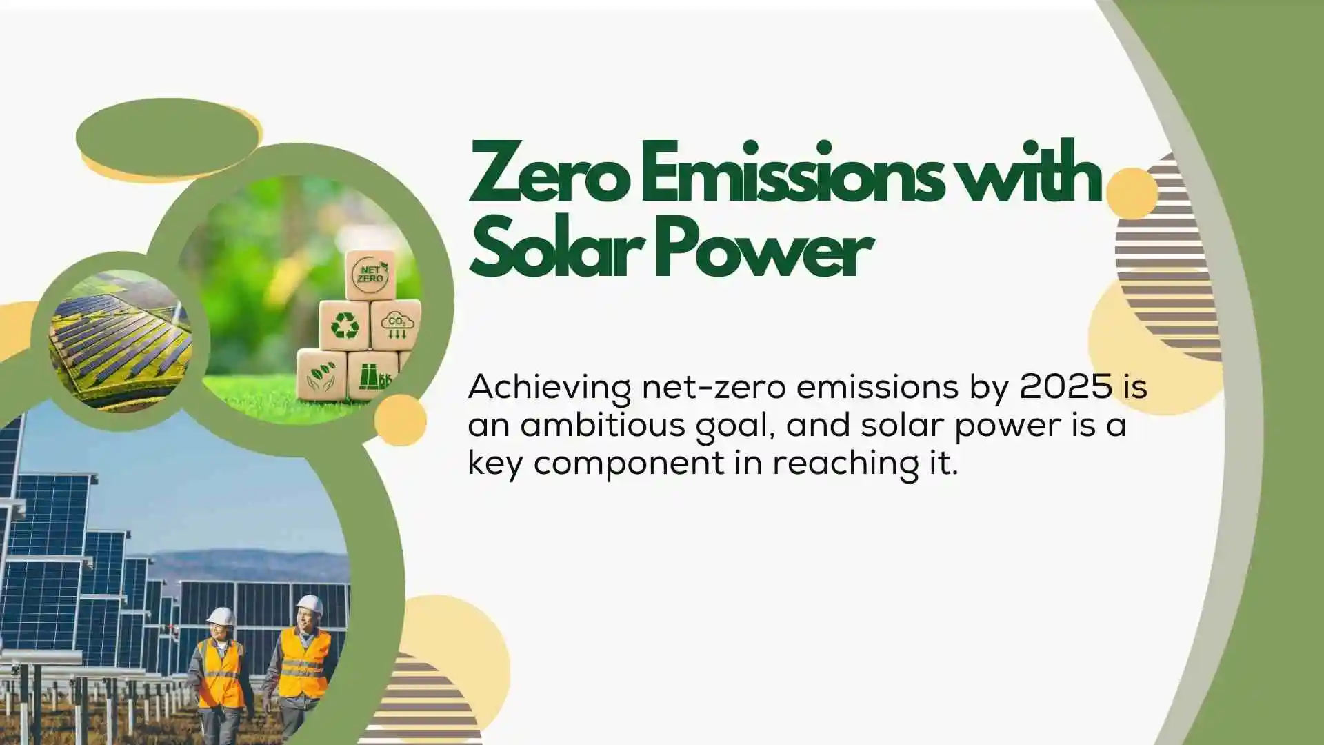 Solar energy Zero Emissions